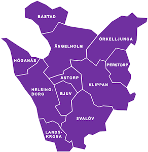 Elva kommuner i Familjen Helsingborg